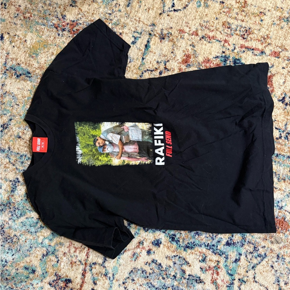 FULL SEND Rafiki Black NELK T-Shirt